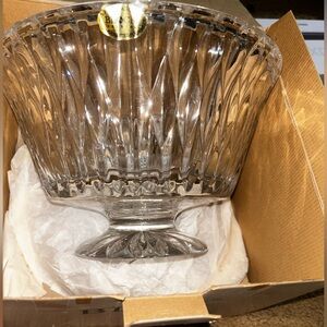 BLOCK 24% real lead crystal bowl vintage with box